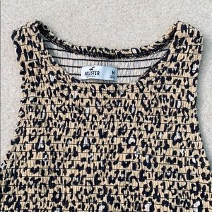 scrunchy cheetah print tank top